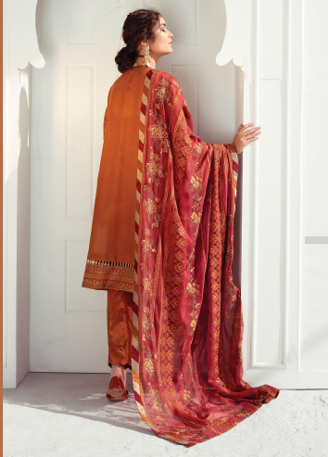 Baroque Embroidered Swiss Voile Suits Unstitched 3 Piece BQ21SV 02 Sienna - Summer Collection