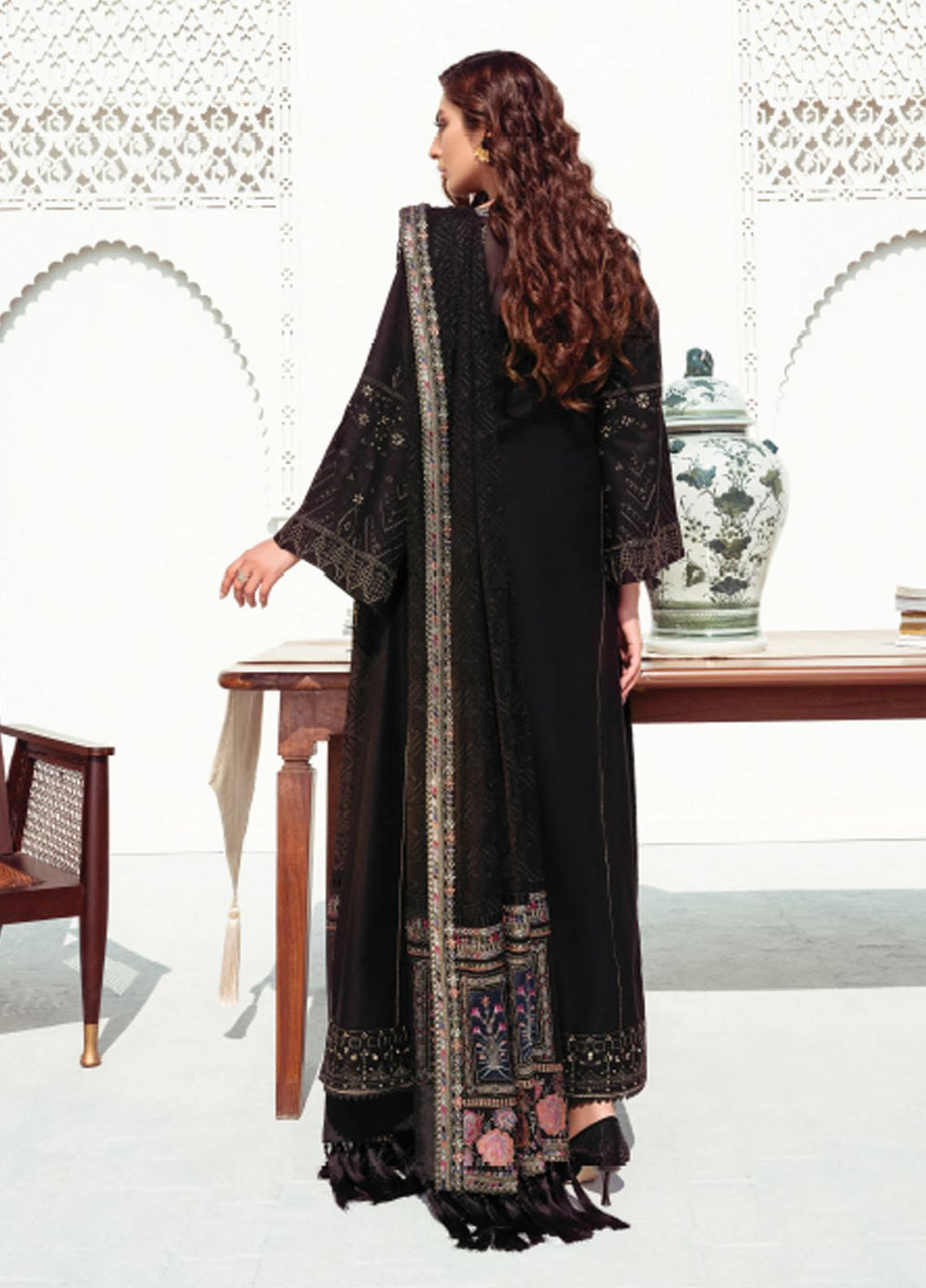 Baroque Embroidered Swiss Voile Suits Unstitched 3 Piece BQ21SV 05 Scabiosa - Summer Collection