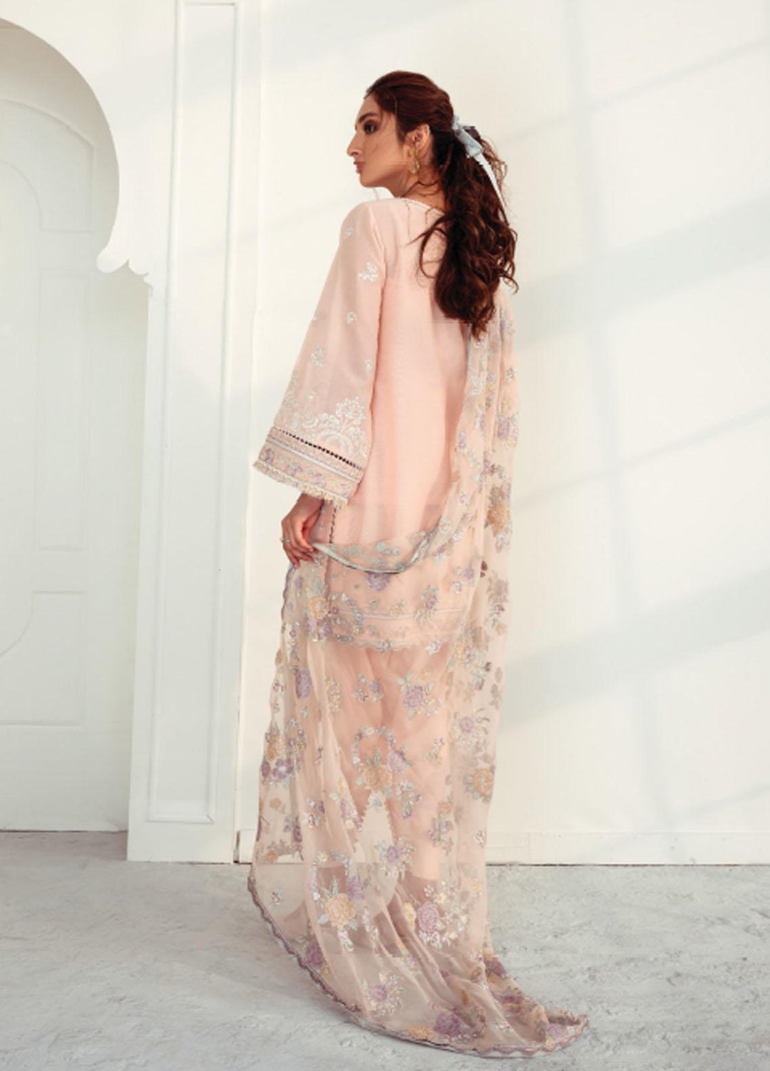 Baroque Embroidered Swiss Voile Suits Unstitched 3 Piece BQ21SV 06 Porcelain - Summer Collection