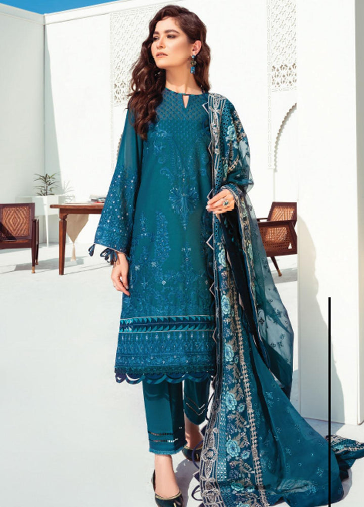 Baroque Embroidered Swiss Voile Suits Unstitched 3 Piece BQ21SV 07 Calendula - Summer Collection