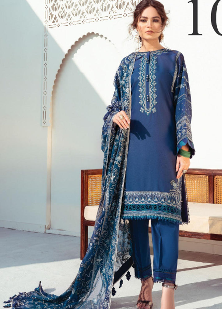 Baroque Embroidered Swiss Voile Suits Unstitched 3 Piece BQ21SV 10 Heliotrope - Summer Collection