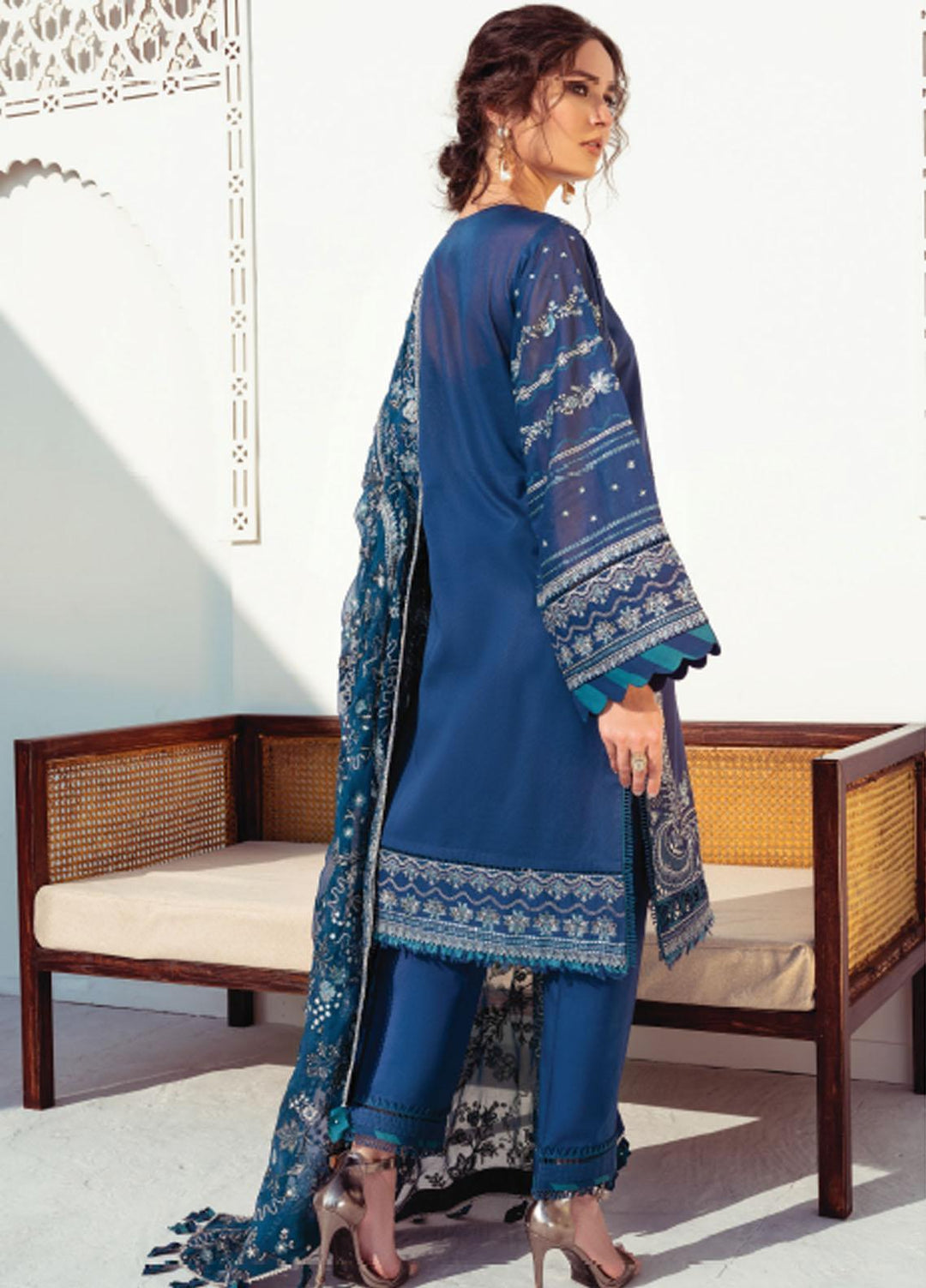 Baroque Embroidered Swiss Voile Suits Unstitched 3 Piece BQ21SV 10 Heliotrope - Summer Collection