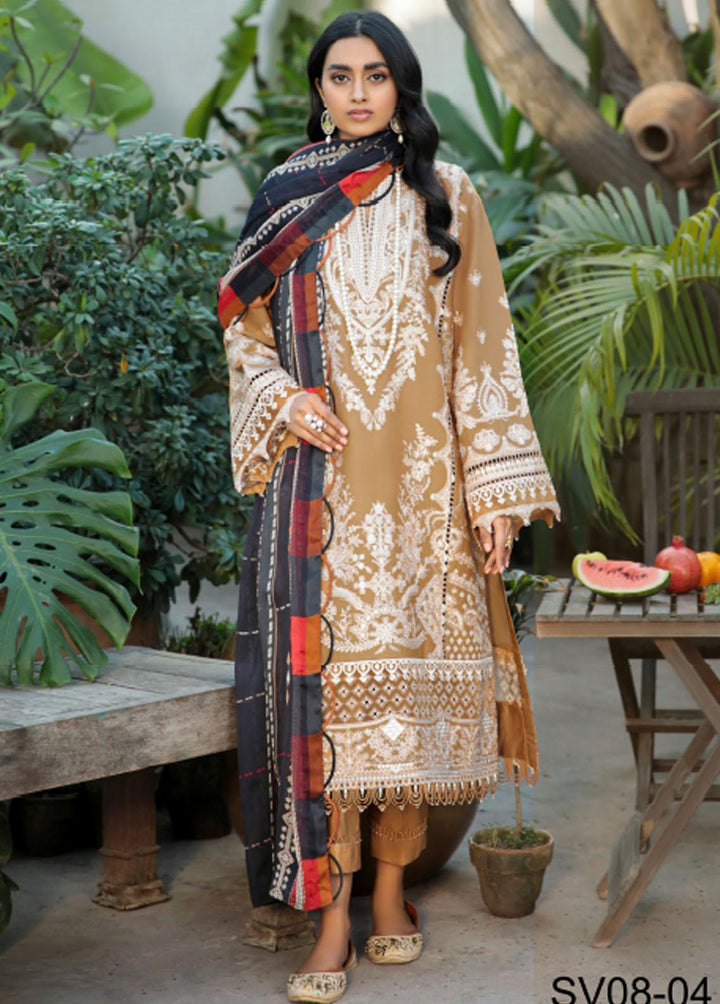 Baroque Embroidered Swiss Voile Suits Unstitched 3 Piece BQ22SV SV08-04 - Spring Collection