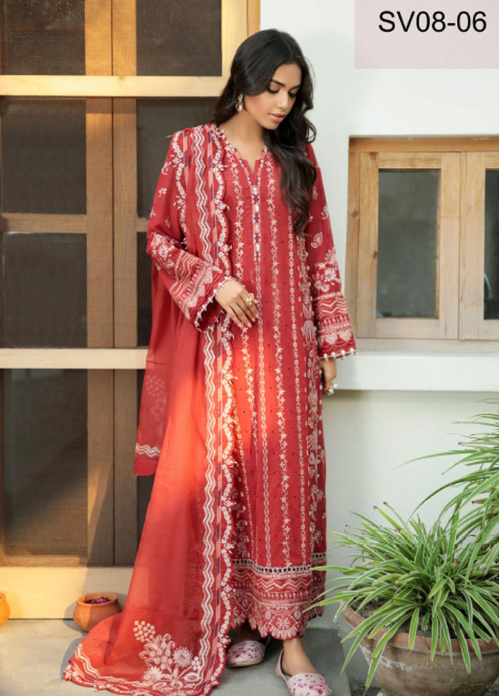 Baroque Embroidered Swiss Voile Suits Unstitched 3 Piece BQ22SV SV08-06 - Spring Collection