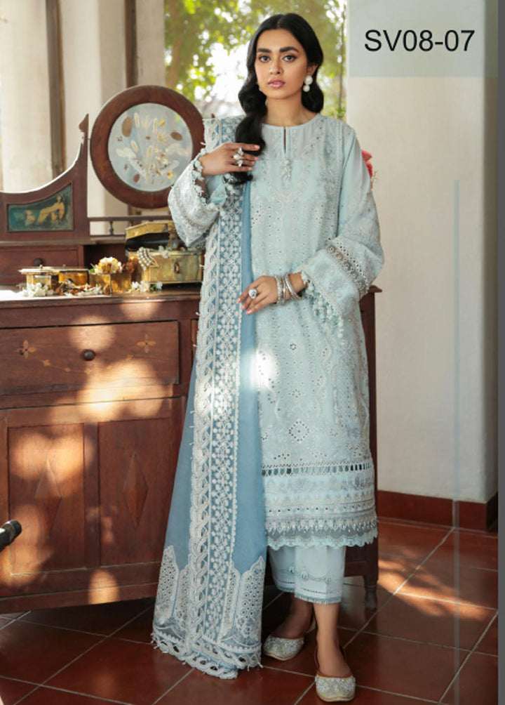 Baroque Embroidered Swiss Voile Suits Unstitched 3 Piece BQ22SV SV08-07 - Spring Collection