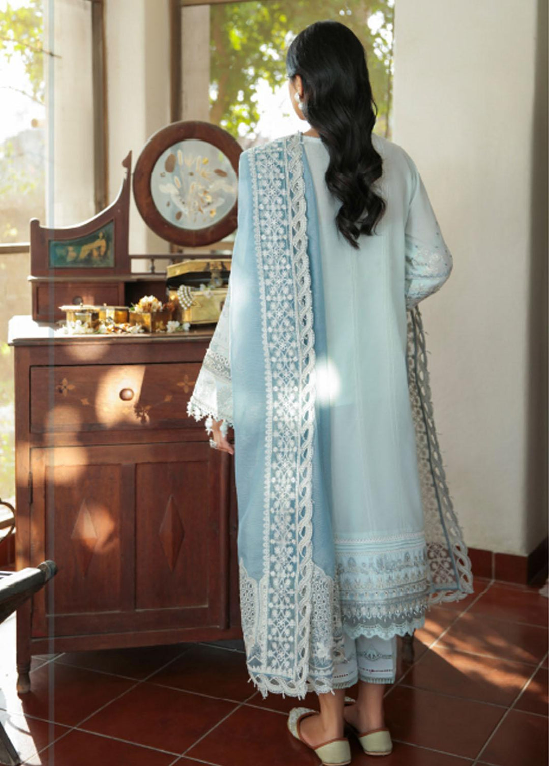 Baroque Embroidered Swiss Voile Suits Unstitched 3 Piece BQ22SV SV08-07 - Spring Collection