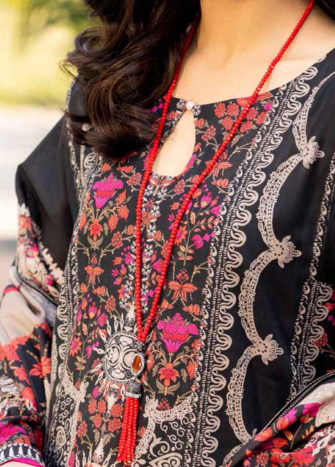 Basant By Charizma Embroidered Lawn Suits Unstitched 3 Piece CRZ23B CBL-01 - Summer Collection