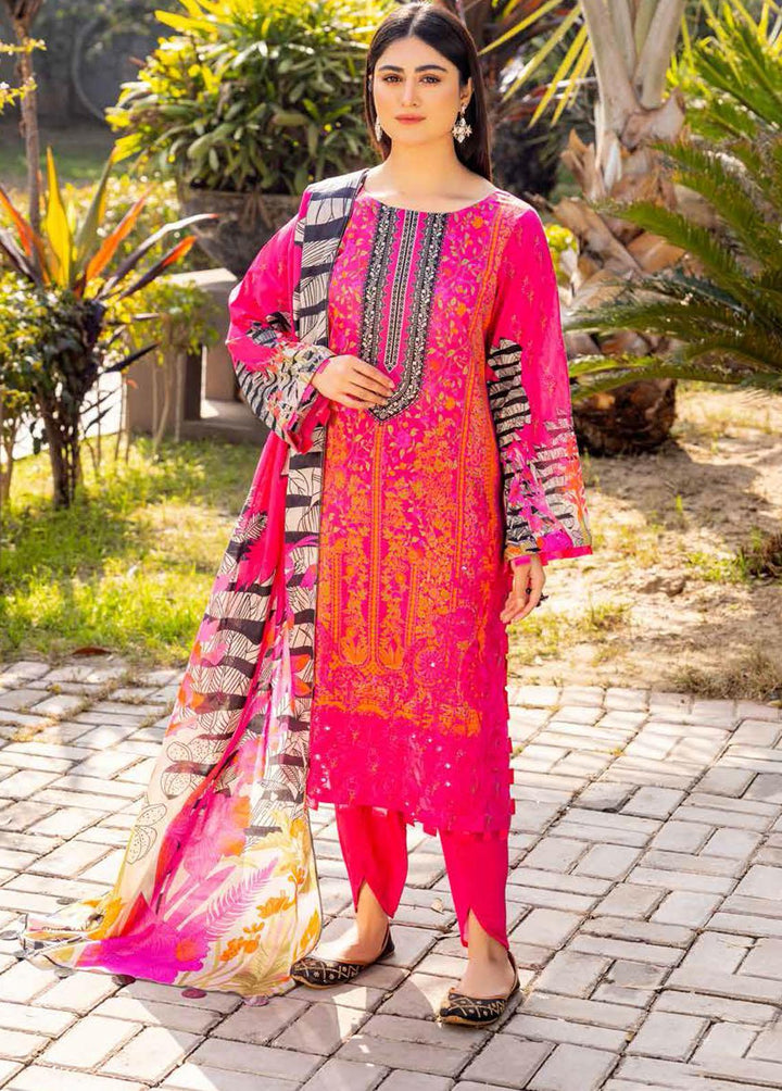 Basant By Charizma Embroidered Lawn Suits Unstitched 3 Piece CRZ23B CBL-02 - Summer Collection
