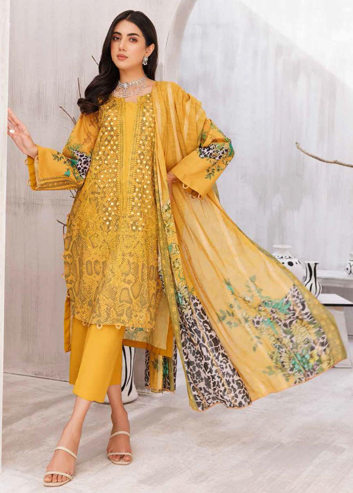 Basant By Charizma Embroidered Lawn Suits Unstitched 3 Piece CRZ23B CBL-03 - Summer Collection