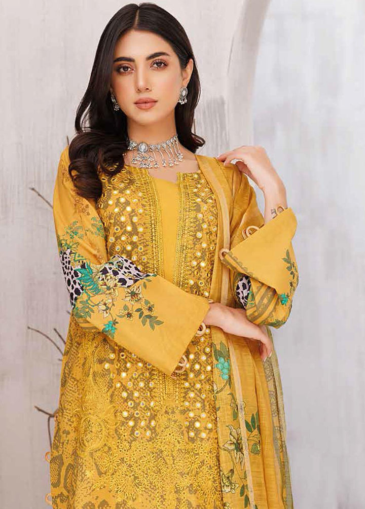 Basant By Charizma Embroidered Lawn Suits Unstitched 3 Piece CRZ23B CBL-03 - Summer Collection