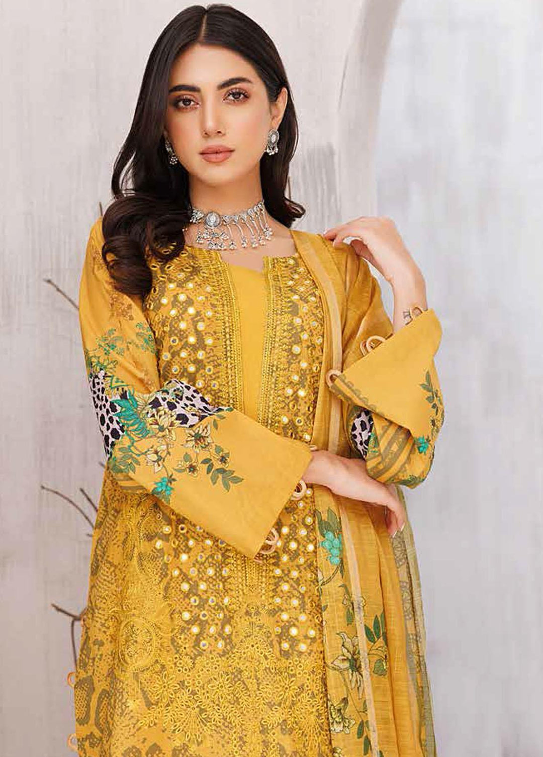 Basant By Charizma Embroidered Lawn Suits Unstitched 3 Piece CRZ23B CBL-03 - Summer Collection