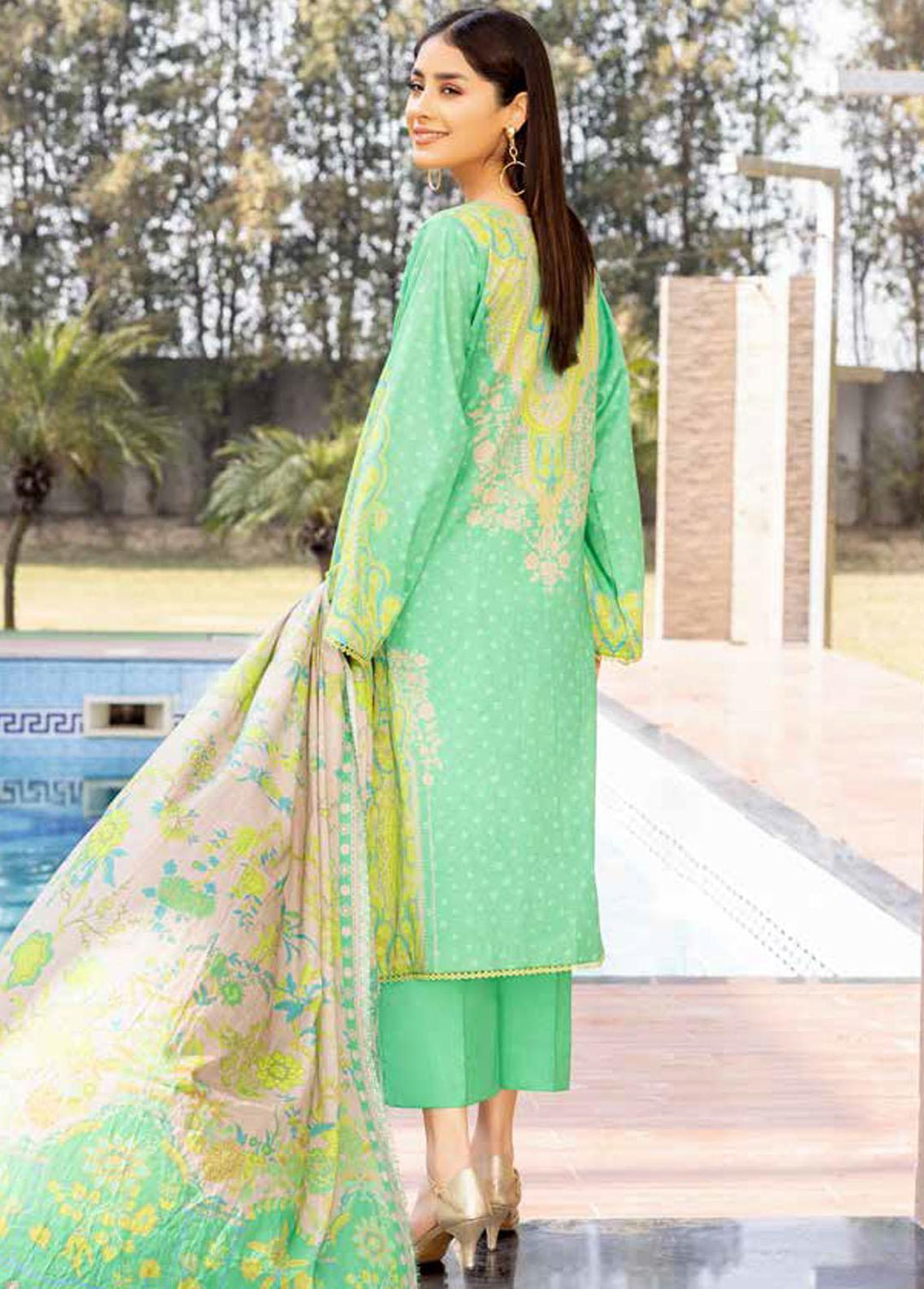 Basant By Charizma Embroidered Lawn Suits Unstitched 3 Piece CRZ23B CBL-09 - Summer Collection