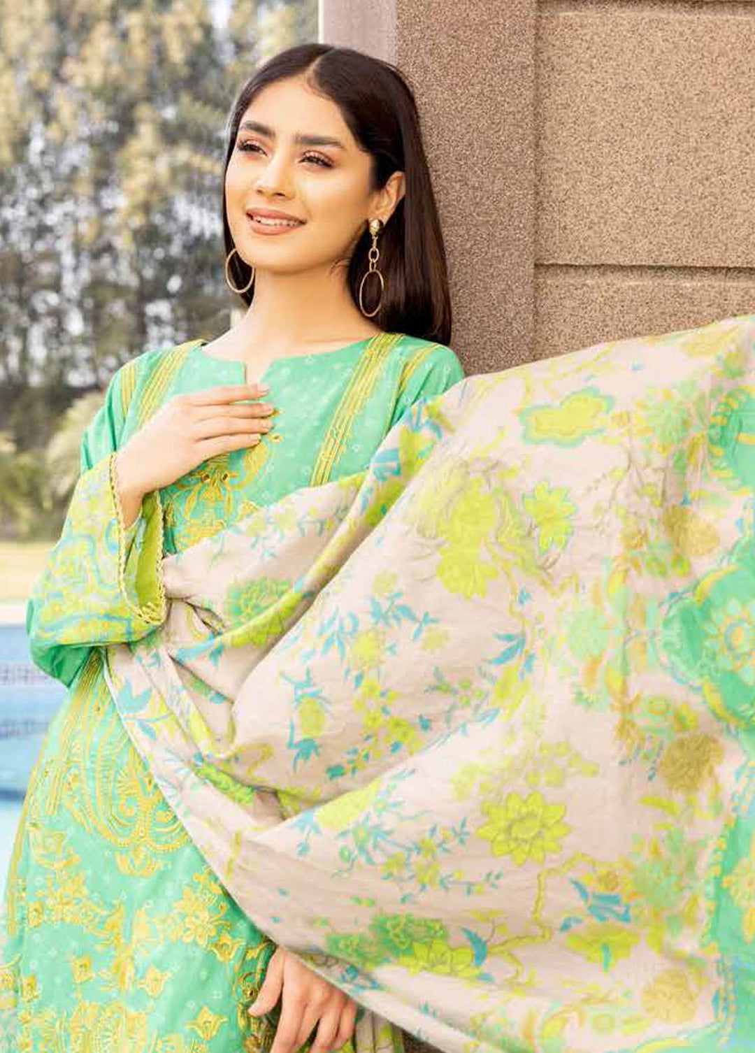 Basant By Charizma Embroidered Lawn Suits Unstitched 3 Piece CRZ23B CBL-09 - Summer Collection