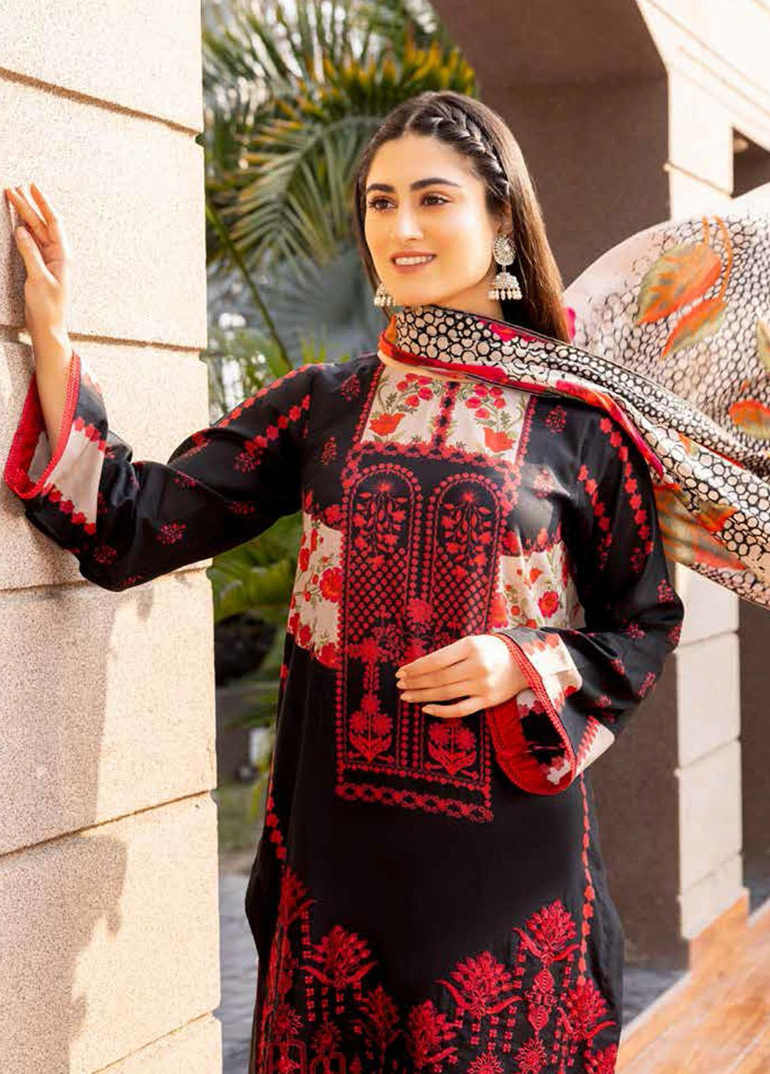 Basant By Charizma Embroidered Lawn Suits Unstitched 3 Piece CRZ23B CBL-10 - Summer Collection