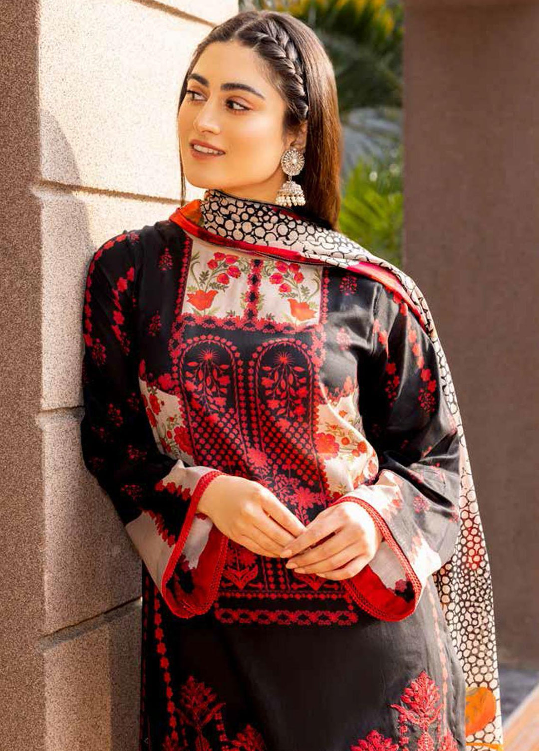 Basant By Charizma Embroidered Lawn Suits Unstitched 3 Piece CRZ23B CBL-10 - Summer Collection