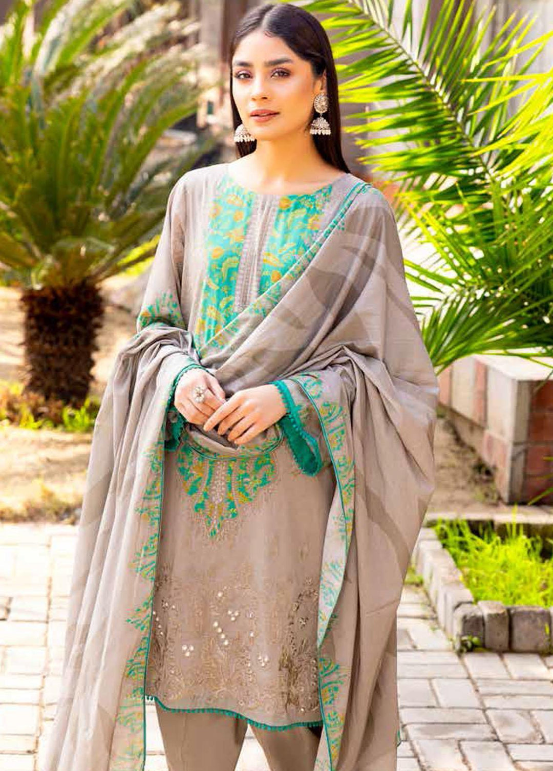 Basant By Charizma Embroidered Lawn Suits Unstitched 3 Piece CRZ23B CBL-12 - Summer Collection