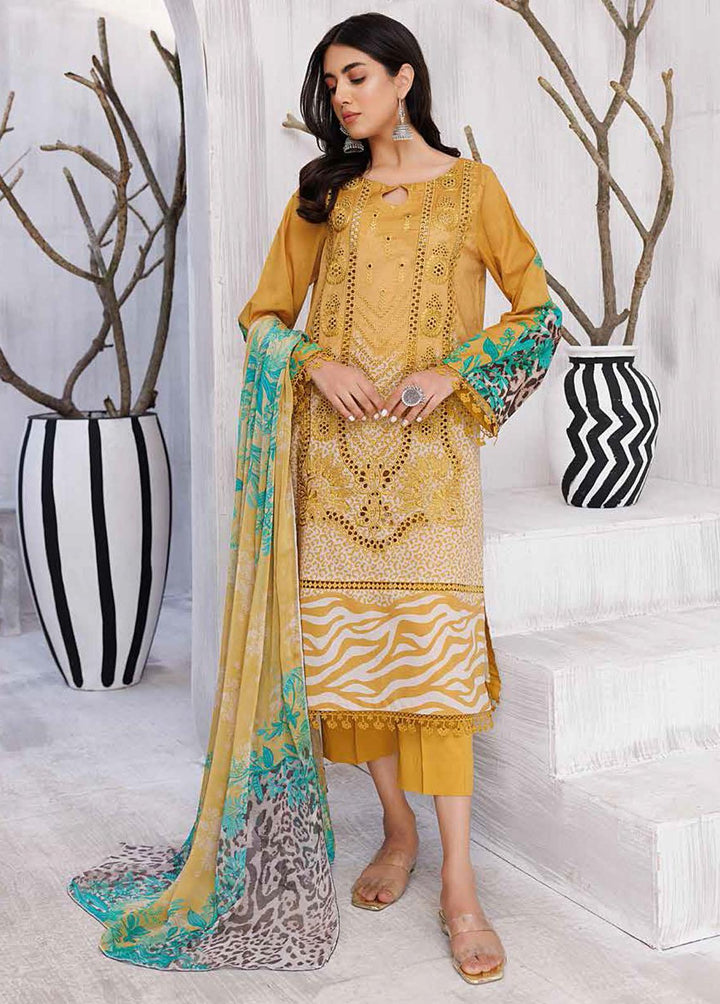 Basant By Charizma Embroidered Lawn Suits Unstitched 3 Piece CRZ23B CBL-14 - Summer Collection