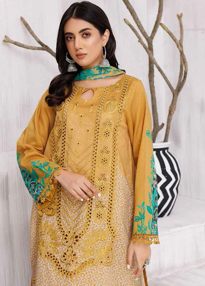 Basant By Charizma Embroidered Lawn Suits Unstitched 3 Piece CRZ23B CBL-14 - Summer Collection