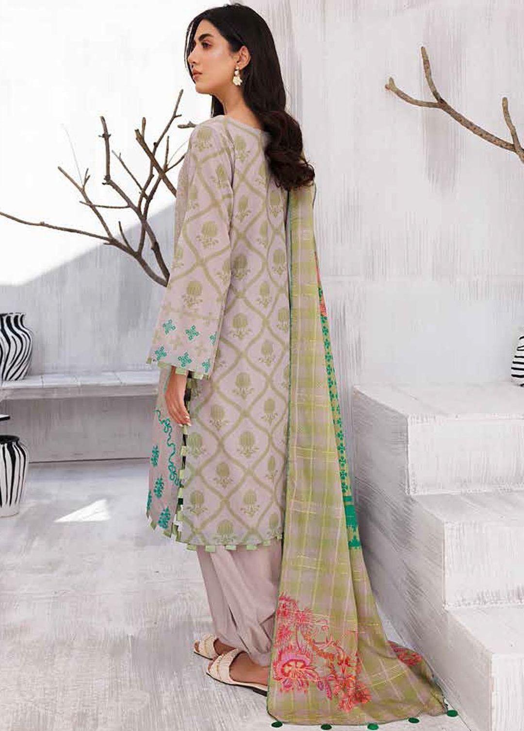 Basant By Charizma Embroidered Lawn Suits Unstitched 3 Piece CRZ23B CBL-15 - Summer Collection