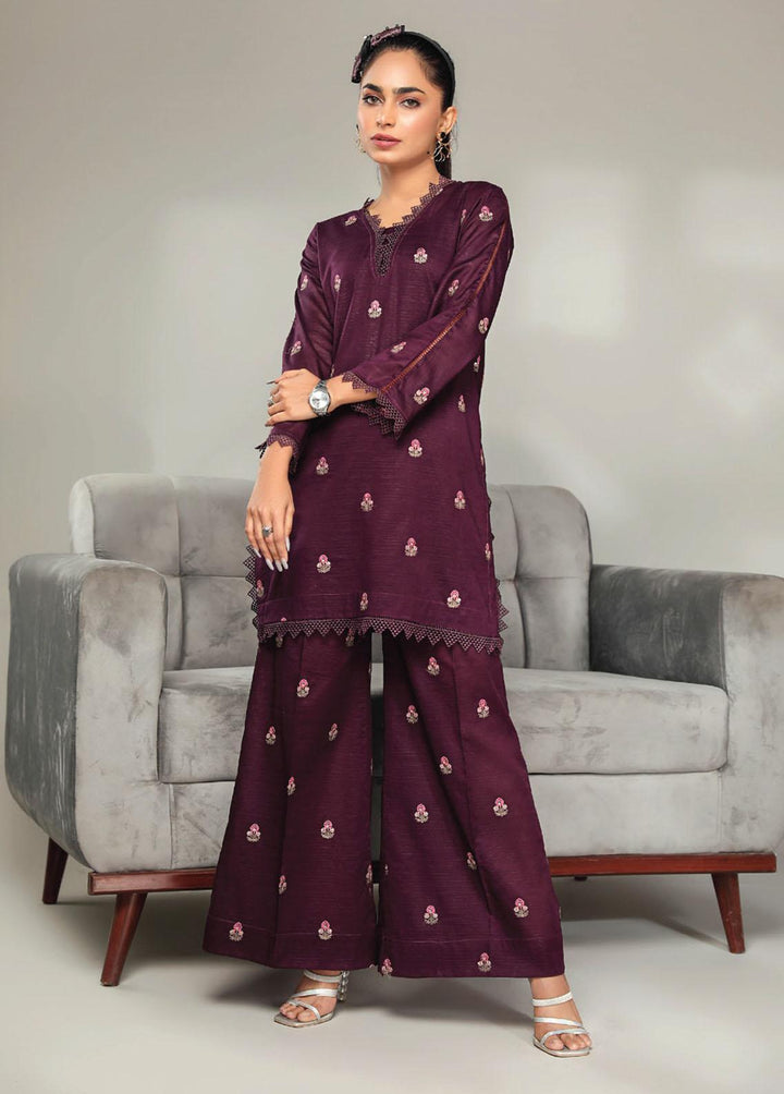 Basics By Aalaya Embroidered Lawn Suits Unstitched 2 Piece ALY23BE D-01 - Summer Collection