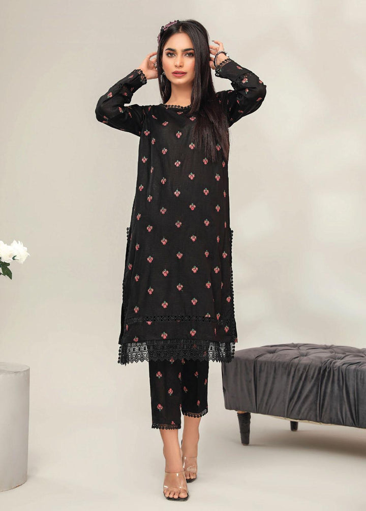 Basics By Aalaya Embroidered Lawn Suits Unstitched 2 Piece ALY23BE D-02 - Summer Collection