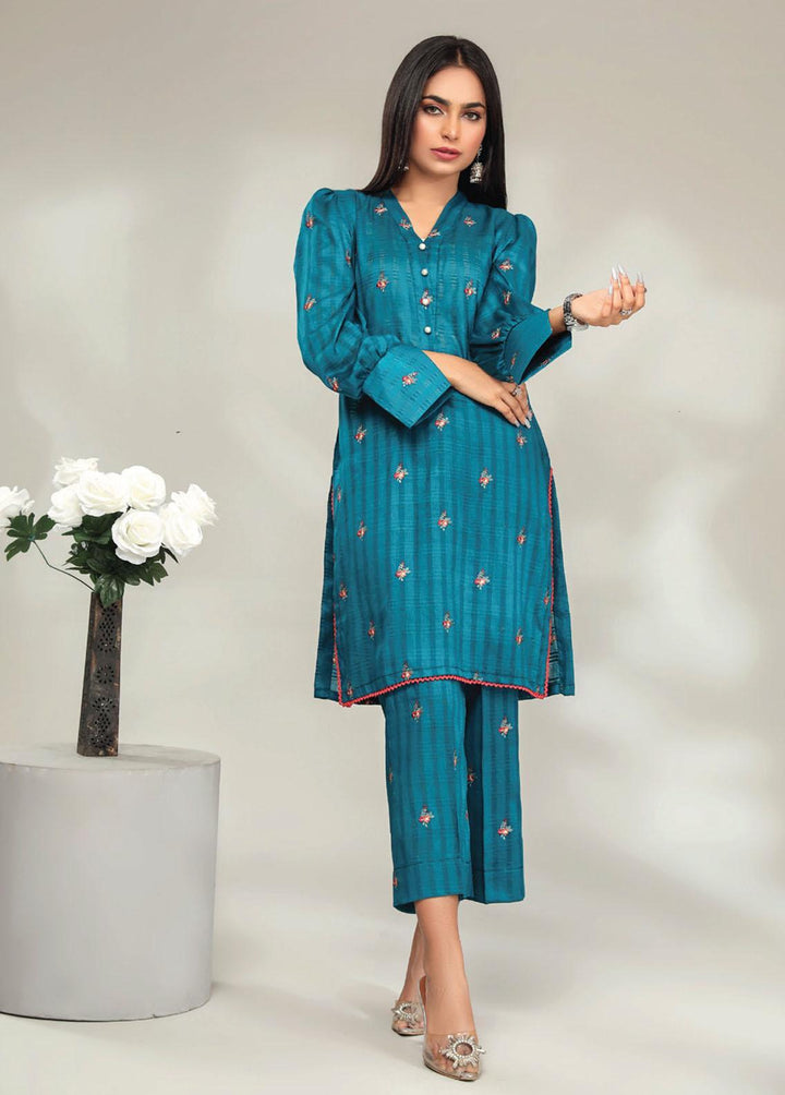 Basics By Aalaya Embroidered Lawn Suits Unstitched 2 Piece ALY23BE D-05 - Summer Collection