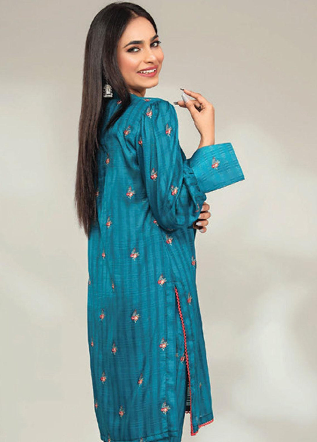 Basics By Aalaya Embroidered Lawn Suits Unstitched 2 Piece ALY23BE D-05 - Summer Collection