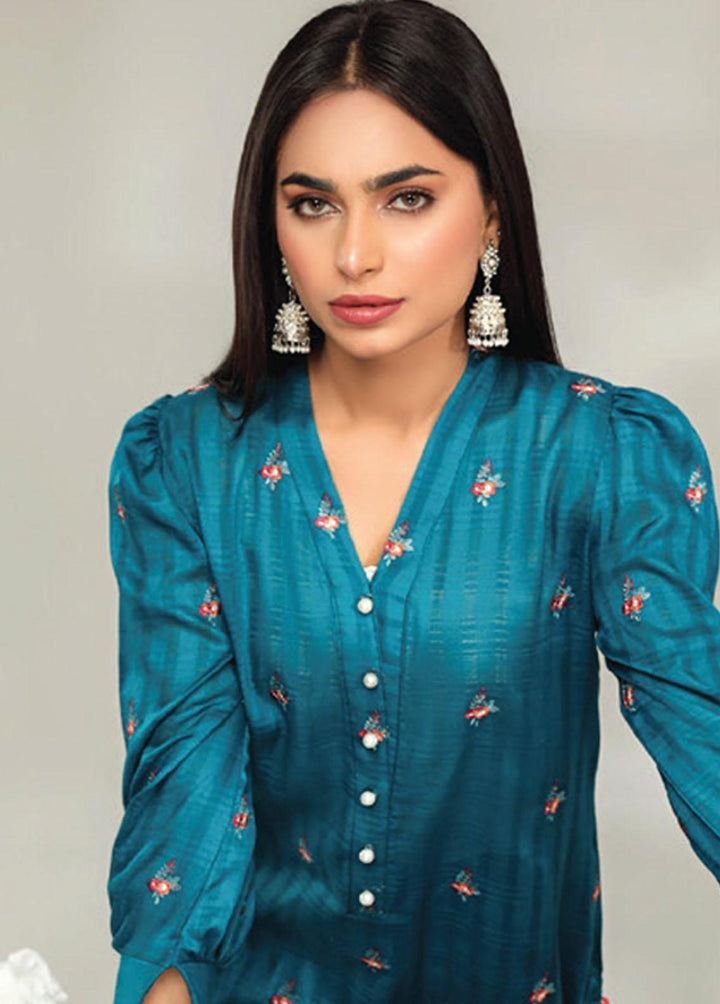 Basics By Aalaya Embroidered Lawn Suits Unstitched 2 Piece ALY23BE D-05 - Summer Collection