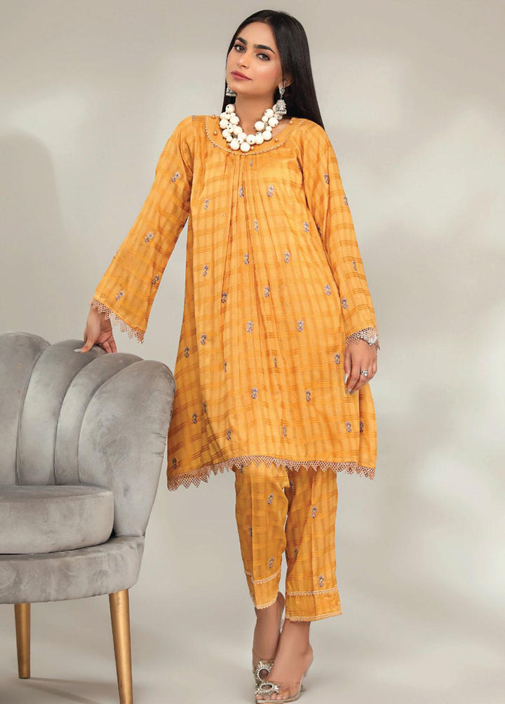 Basics By Aalaya Embroidered Lawn Suits Unstitched 2 Piece ALY23BE D-07 - Summer Collection
