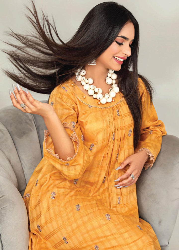 Basics By Aalaya Embroidered Lawn Suits Unstitched 2 Piece ALY23BE D-07 - Summer Collection