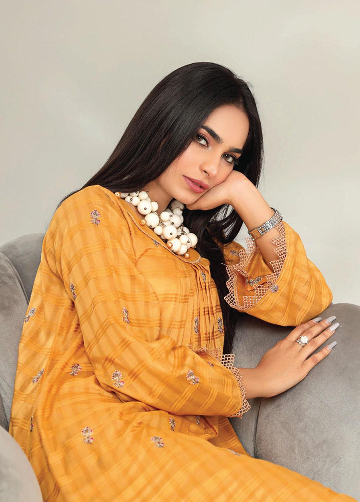 Basics By Aalaya Embroidered Lawn Suits Unstitched 2 Piece ALY23BE D-07 - Summer Collection