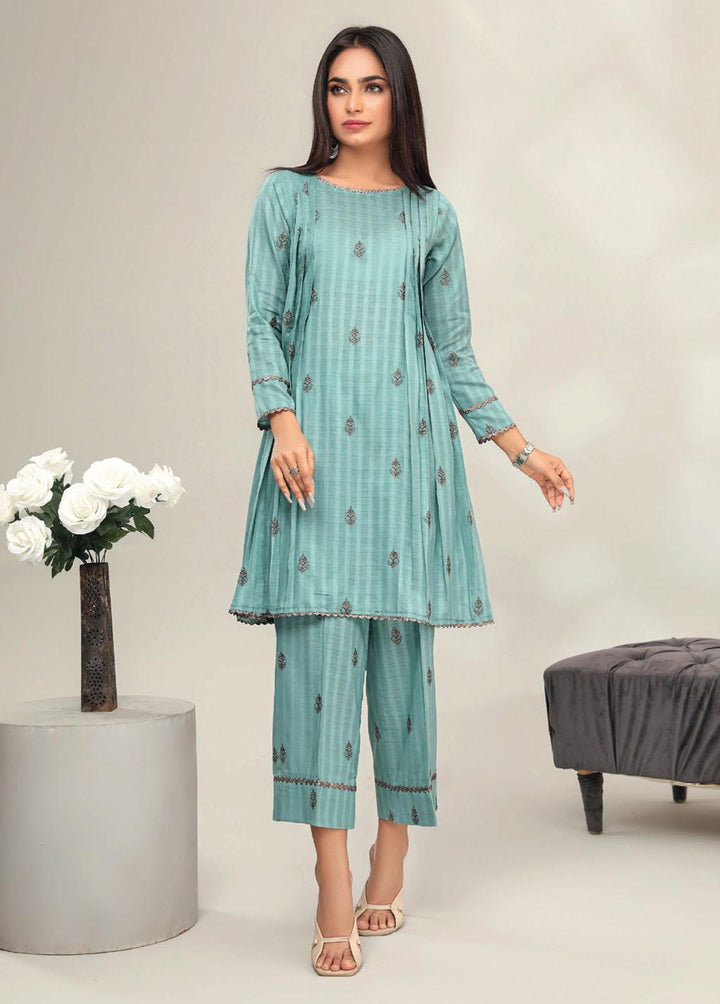 Basics By Aalaya Embroidered Lawn Suits Unstitched 2 Piece ALY23BE D-08 - Summer Collection