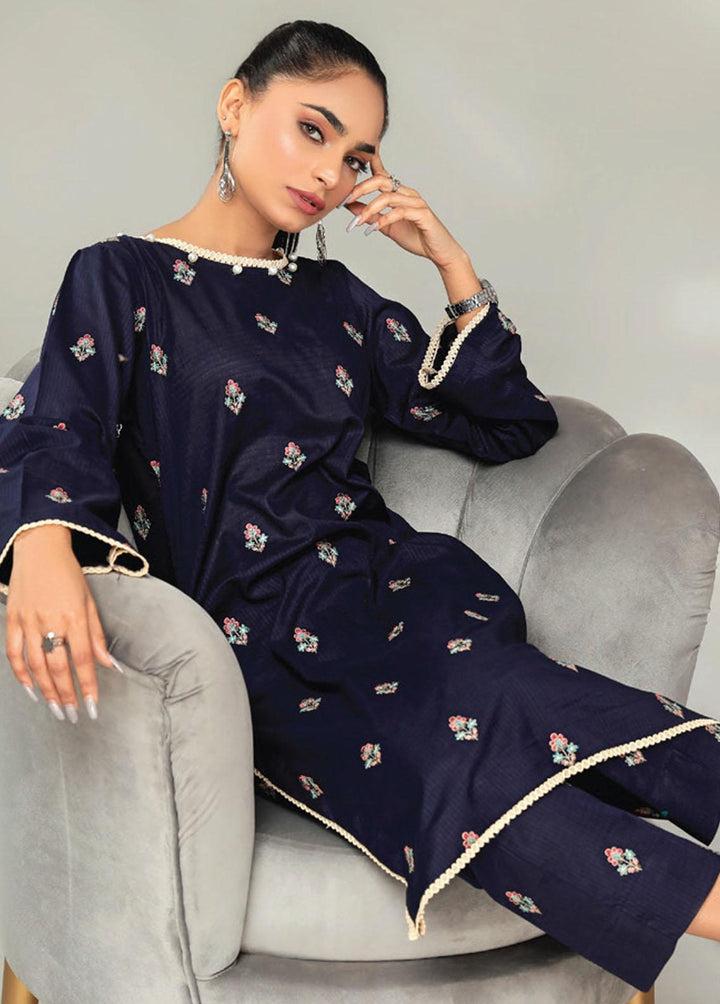 Basics By Aalaya Embroidered Lawn Suits Unstitched 2 Piece ALY23BE D-09 - Summer Collection