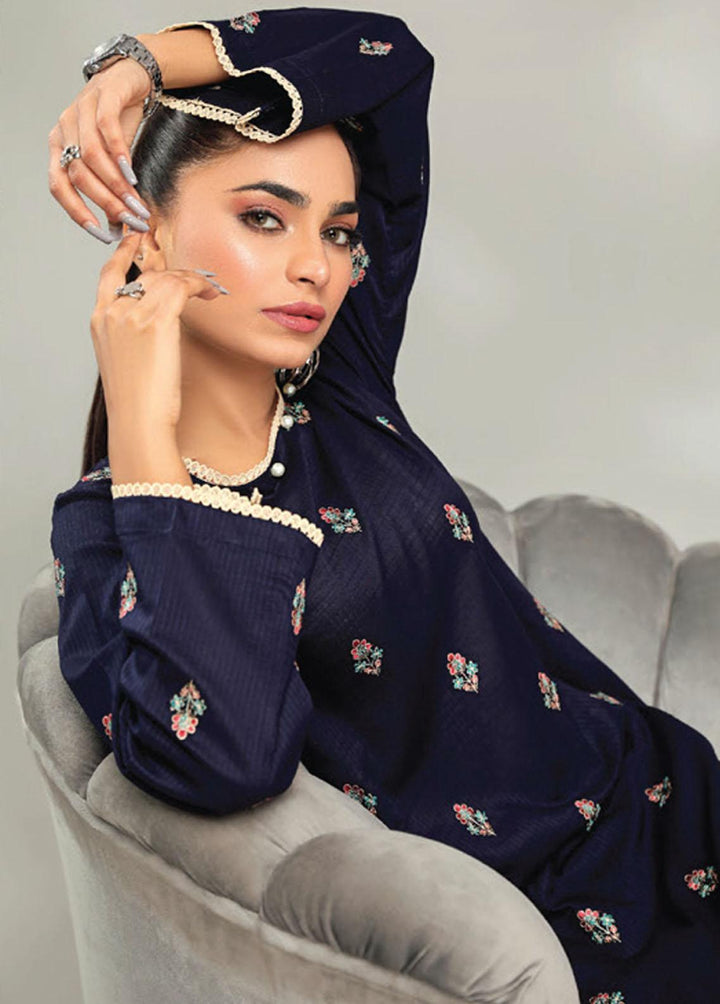 Basics By Aalaya Embroidered Lawn Suits Unstitched 2 Piece ALY23BE D-09 - Summer Collection