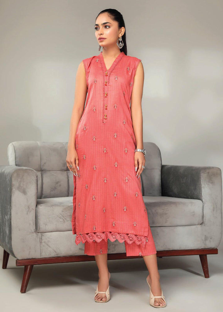 Basics By Aalaya Embroidered Lawn Suits Unstitched 2 Piece ALY23BE D-10 - Summer Collection