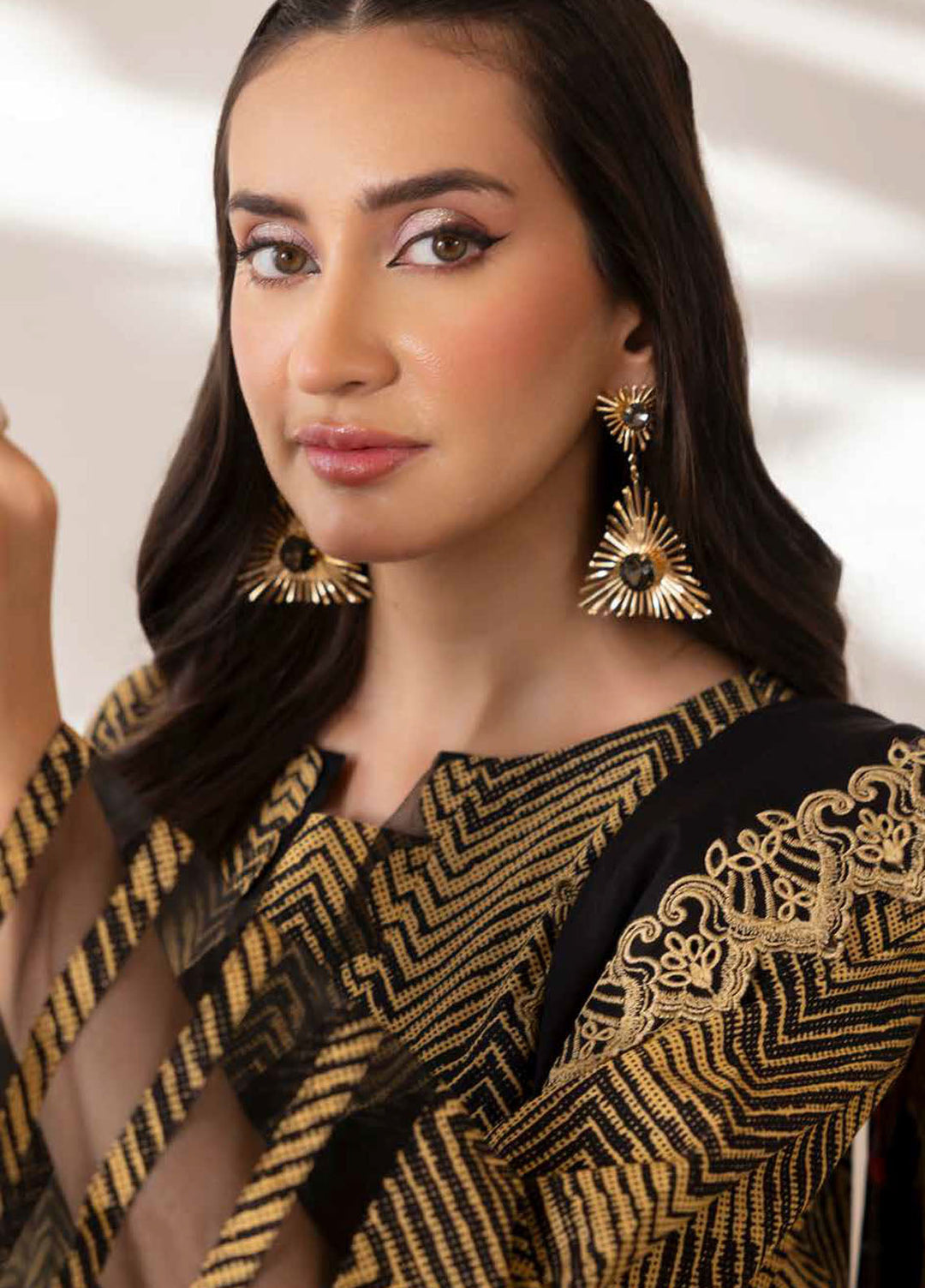 Basics by Charizma Embroidered Lawn Suits Unstitched 3 Piece CRZ25BL CB5-01 - Summer Collection