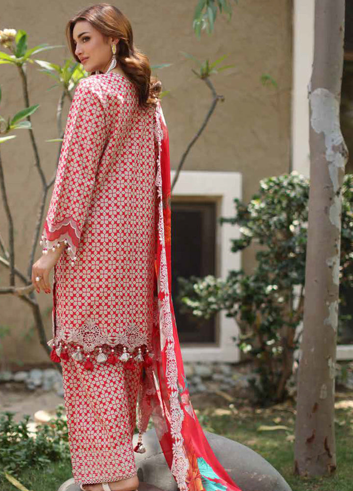 Basics by Charizma Embroidered Lawn Suits Unstitched 3 Piece CRZ25BL CB5-02 - Summer Collection