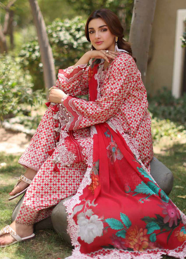 Basics by Charizma Embroidered Lawn Suits Unstitched 3 Piece CRZ25BL CB5-02 - Summer Collection