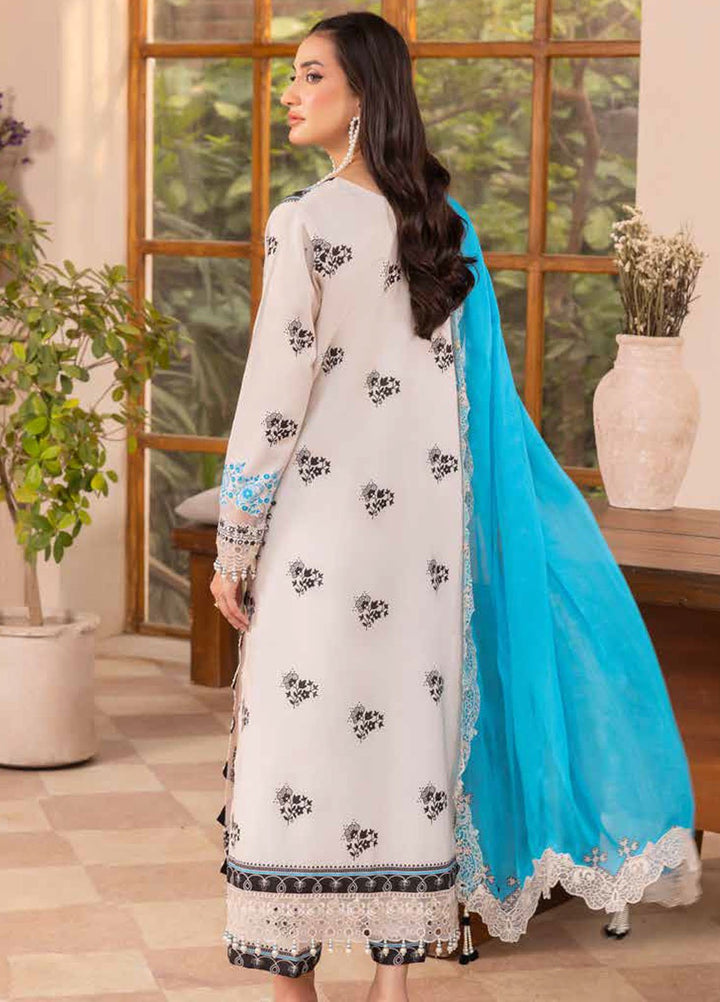 Basics by Charizma Embroidered Lawn Suits Unstitched 3 Piece CRZ25BL CB5-03 - Summer Collection