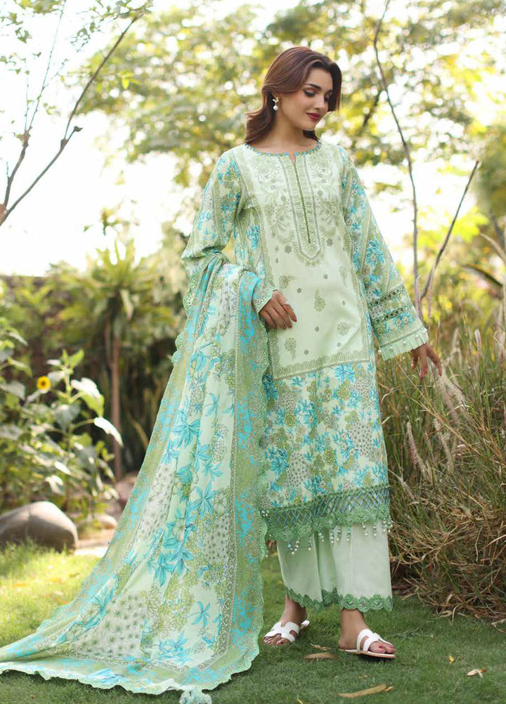 Basics by Charizma Embroidered Lawn Suits Unstitched 3 Piece CRZ25BL CB5-06 - Summer Collection
