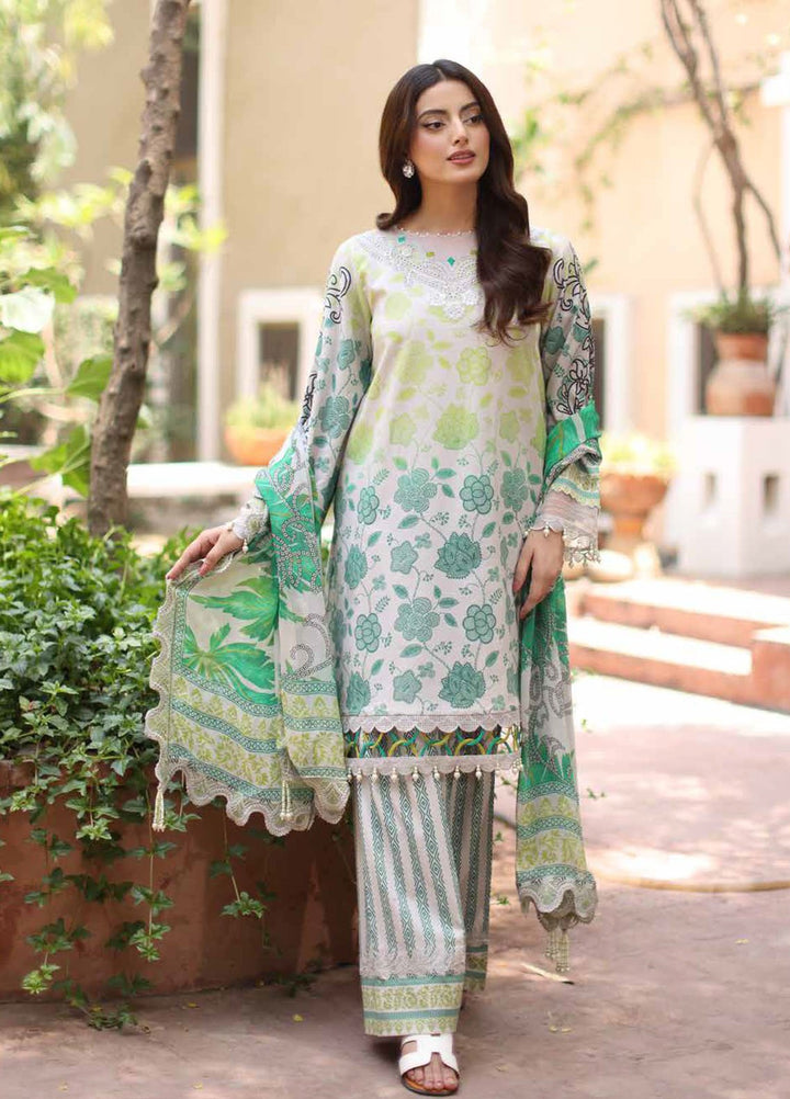 Basics by Charizma Embroidered Lawn Suits Unstitched 3 Piece CRZ25BL CB5-09 - Summer Collection