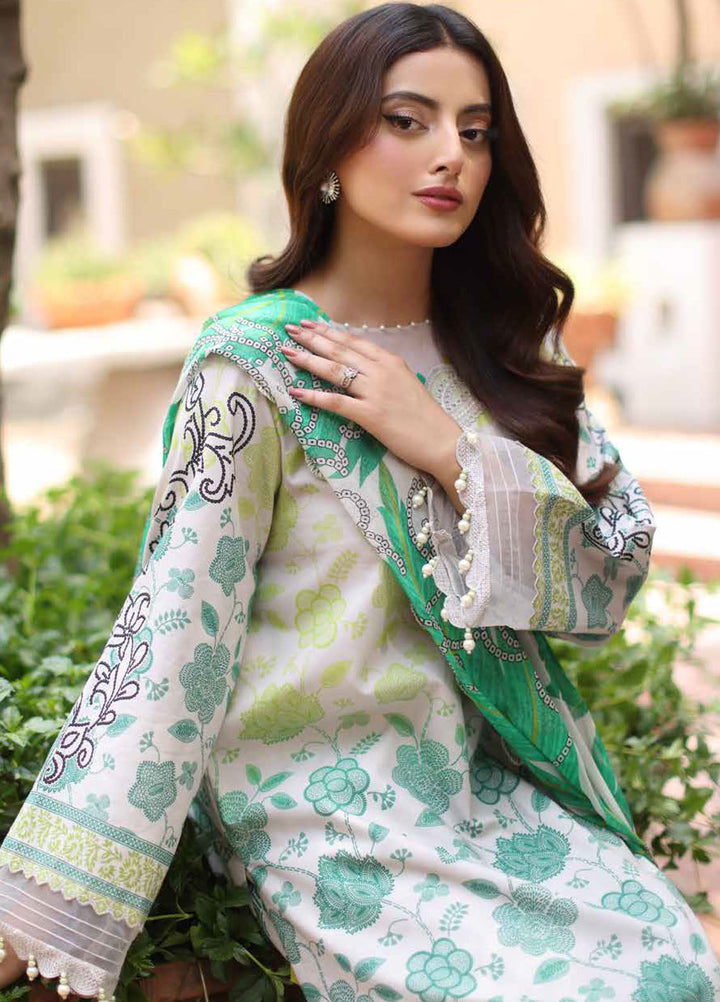 Basics by Charizma Embroidered Lawn Suits Unstitched 3 Piece CRZ25BL CB5-09 - Summer Collection