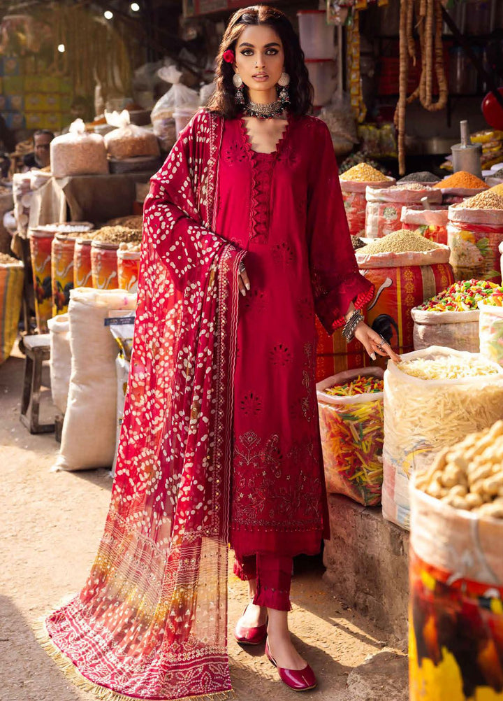 Bazaar by Nureh Chikankari Lawn Suits Unstitched 3 Piece NU24BZ NS-124 - Summer Collection