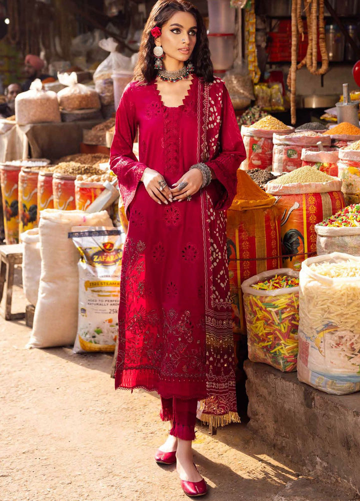 Bazaar by Nureh Chikankari Lawn Suits Unstitched 3 Piece NU24BZ NS-124 - Summer Collection