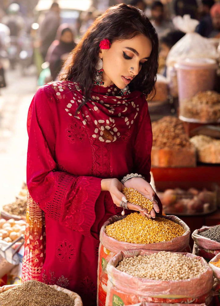 Bazaar by Nureh Chikankari Lawn Suits Unstitched 3 Piece NU24BZ NS-124 - Summer Collection