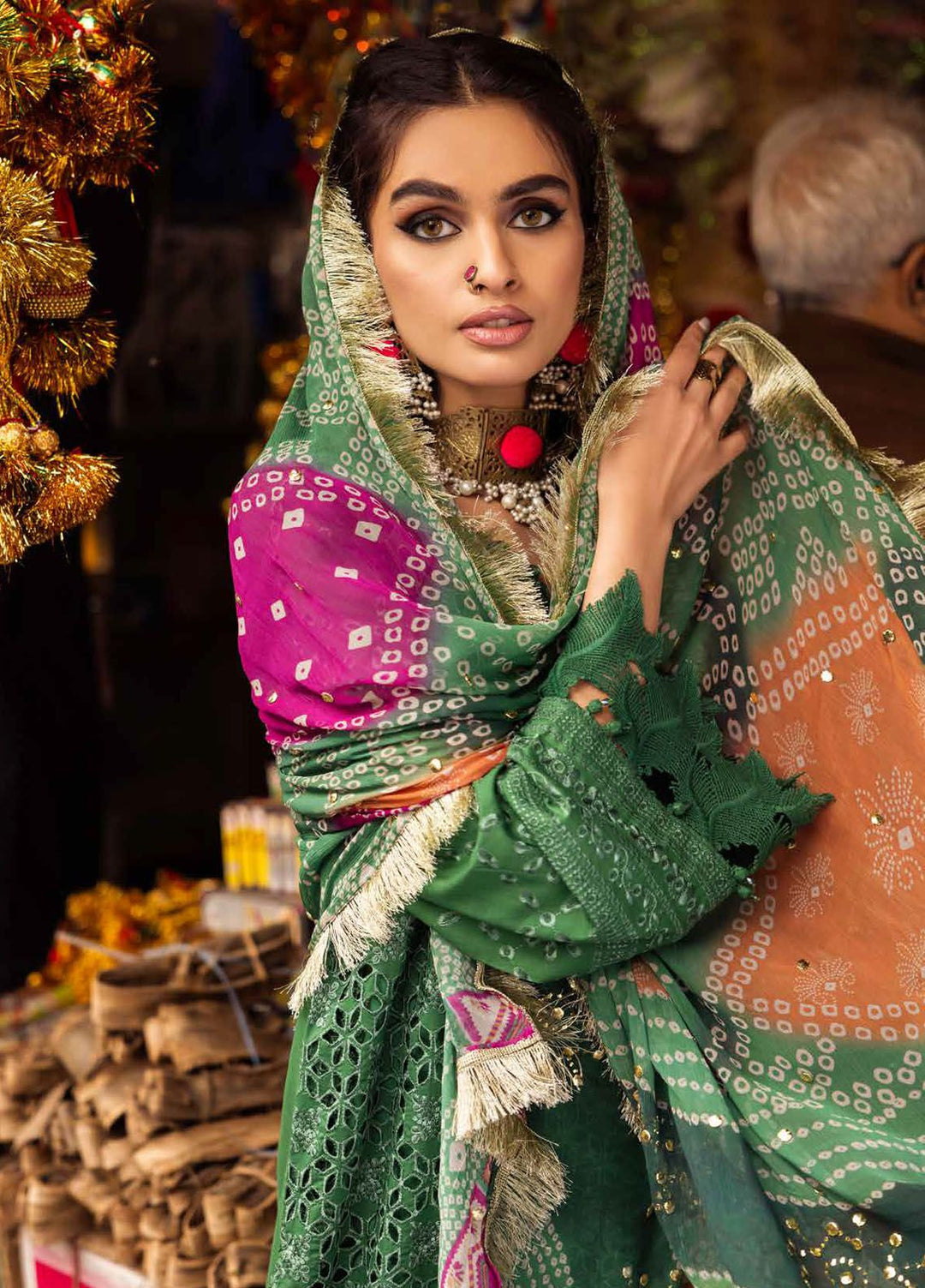 Bazaar by Nureh Chikankari Lawn Suits Unstitched 3 Piece NU24BZ NS-126 - Summer Collection