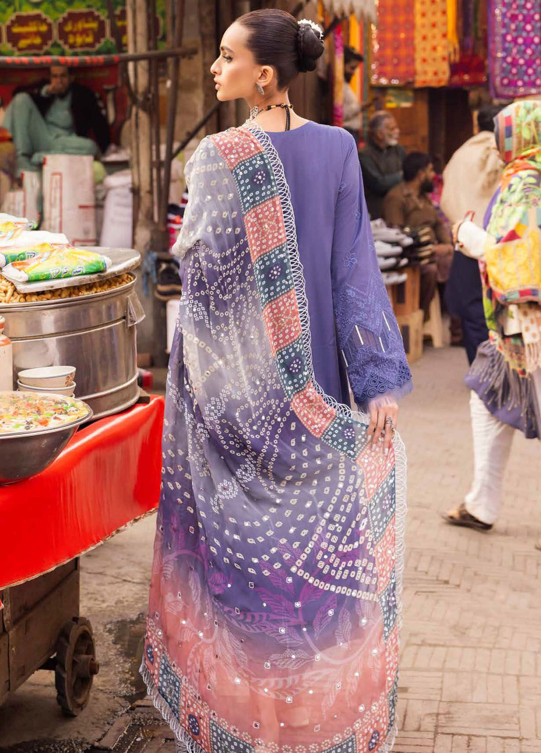 Bazaar by Nureh Chikankari Lawn Suits Unstitched 3 Piece NU24BZ NS-127 - Summer Collection