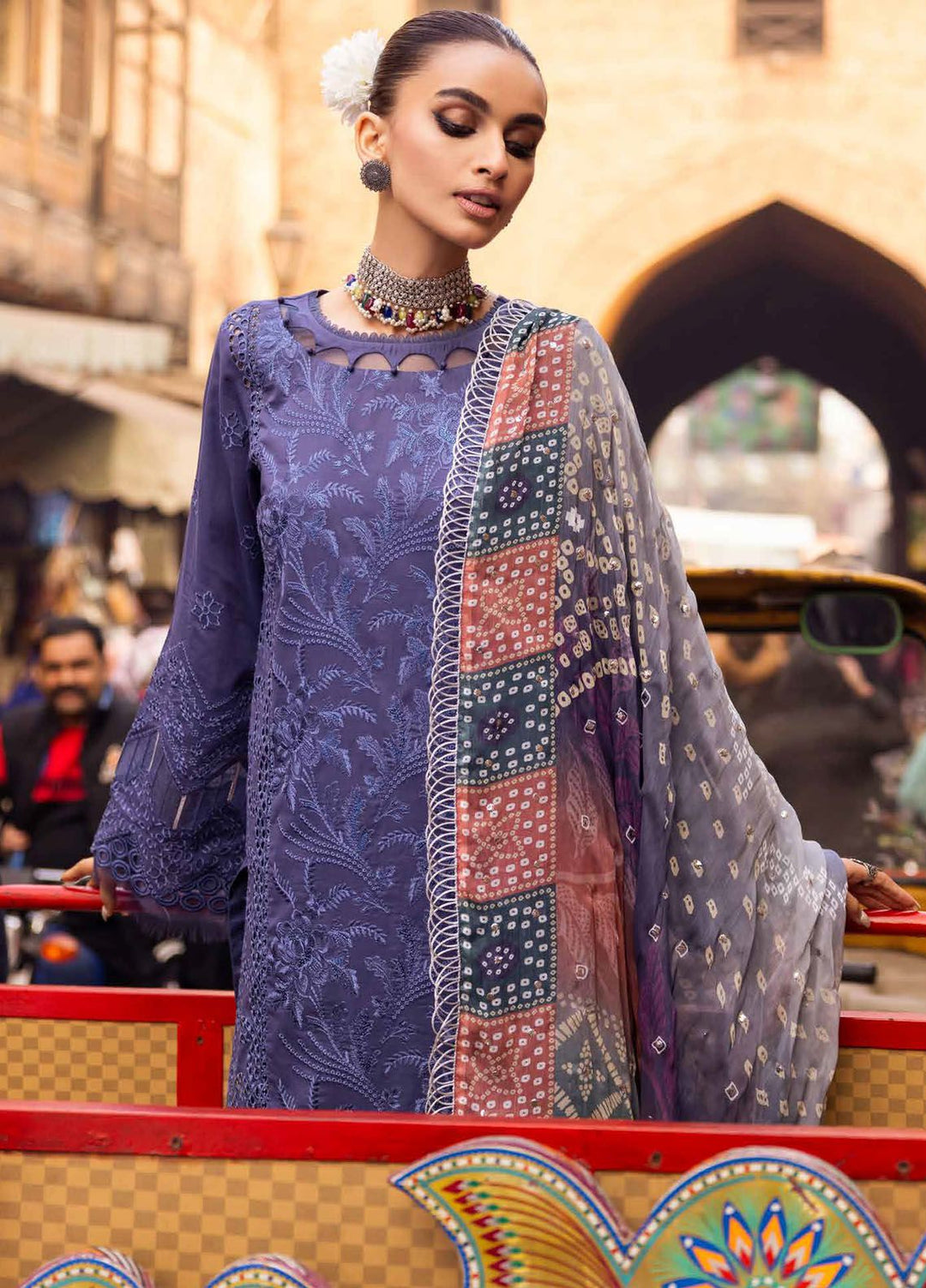 Bazaar by Nureh Chikankari Lawn Suits Unstitched 3 Piece NU24BZ NS-127 - Summer Collection