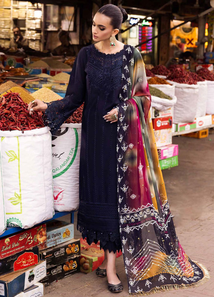 Bazaar by Nureh Chikankari Lawn Suits Unstitched 3 Piece NU24BZ NS-129 - Summer Collection