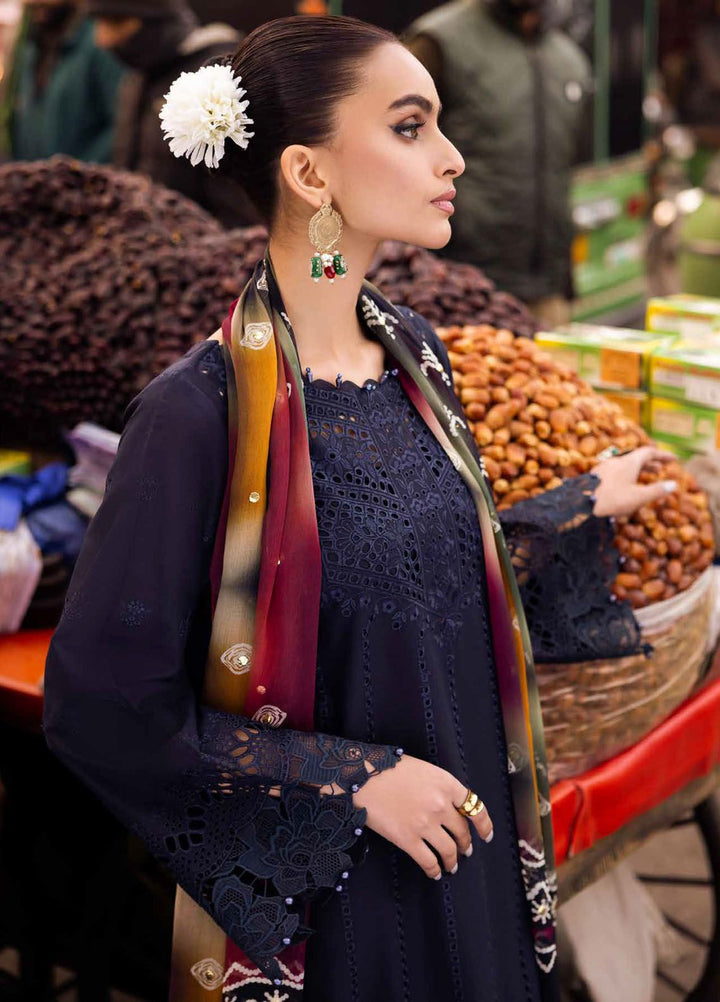 Bazaar by Nureh Chikankari Lawn Suits Unstitched 3 Piece NU24BZ NS-129 - Summer Collection